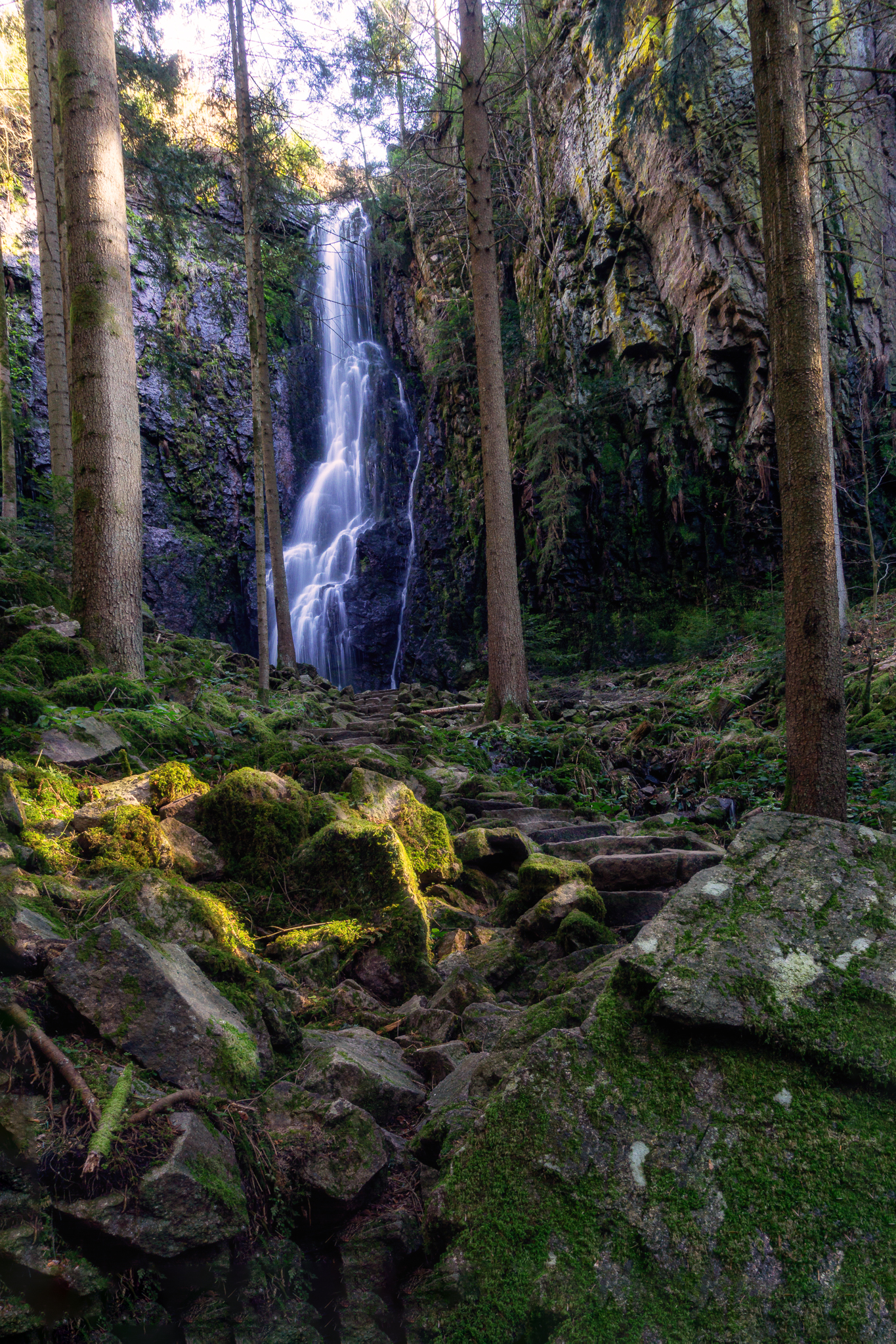 Foto Landschaft Wasserfall im Schwarzwald