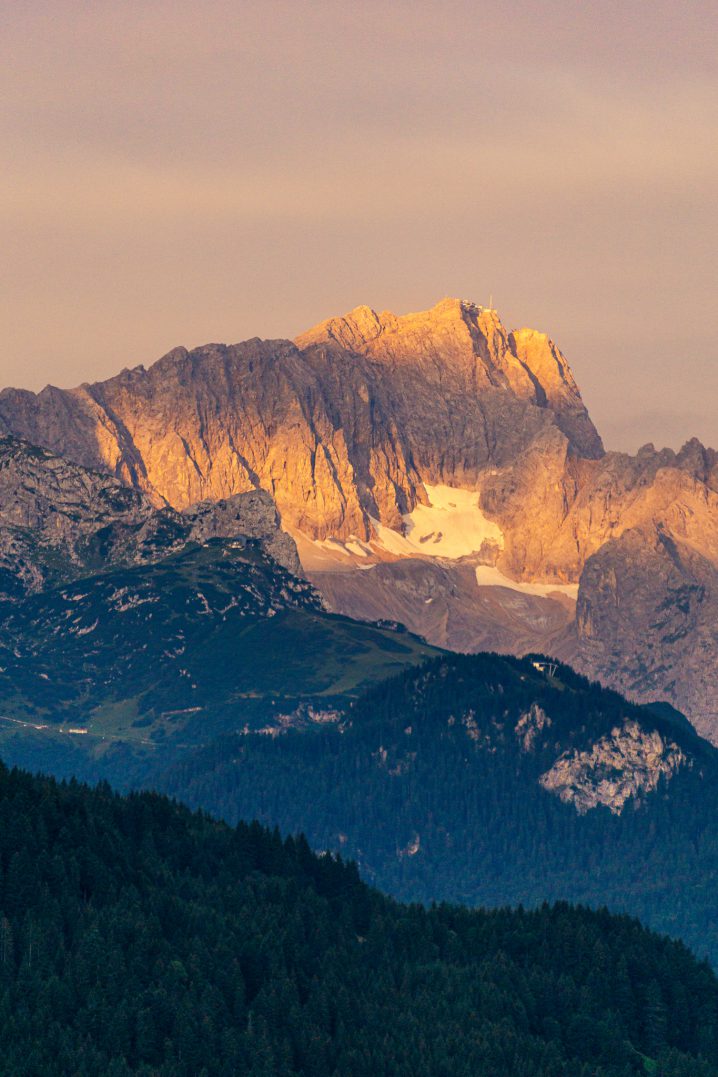 Foto Landschaft Berge Gipfelglühen