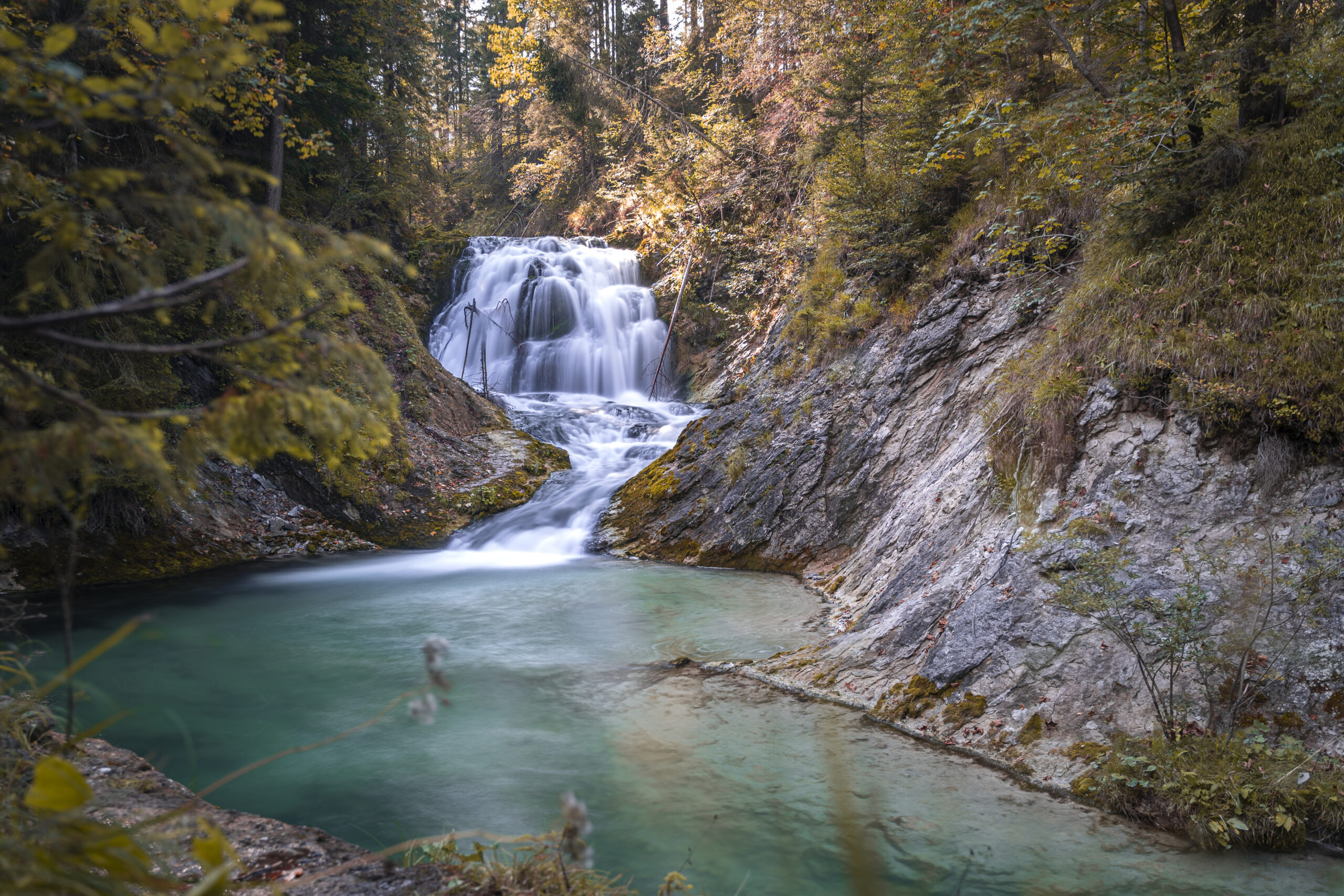 Foto Landschaft Wasserfall Bayern