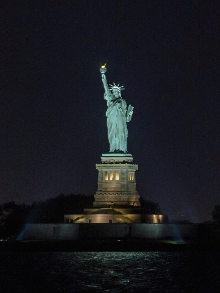 Produkte_Bildcollage_New York Nacht_Statue of Liberty